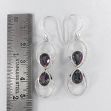 Mystic Quartz Silver Earring