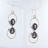 Mystic Quartz Silver Earring