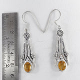 Citrine Silver Earrings