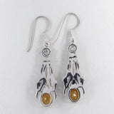 Citrine Silver Earrings