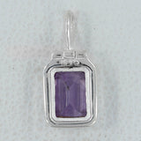 925 Sterling Silver Crystal Pendant