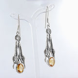 Citrine Silver Earrings