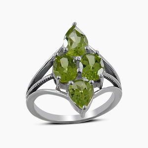 925 Sterling Silver Peridot Rings