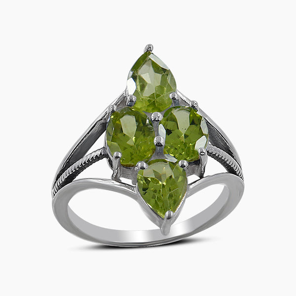 925 Sterling Silver Peridot Rings