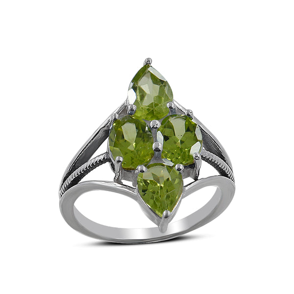 925 Sterling Silver Peridot Rings