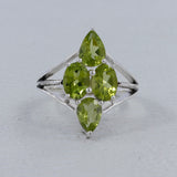 Peridot Silver Rings