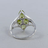 Peridot Silver Rings