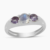 925 Sterling Silver Emerald Rings