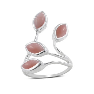 Natural Ruby Silver Rings