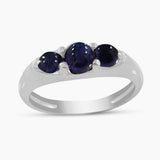 925 Sterling Silver Emerald Rings