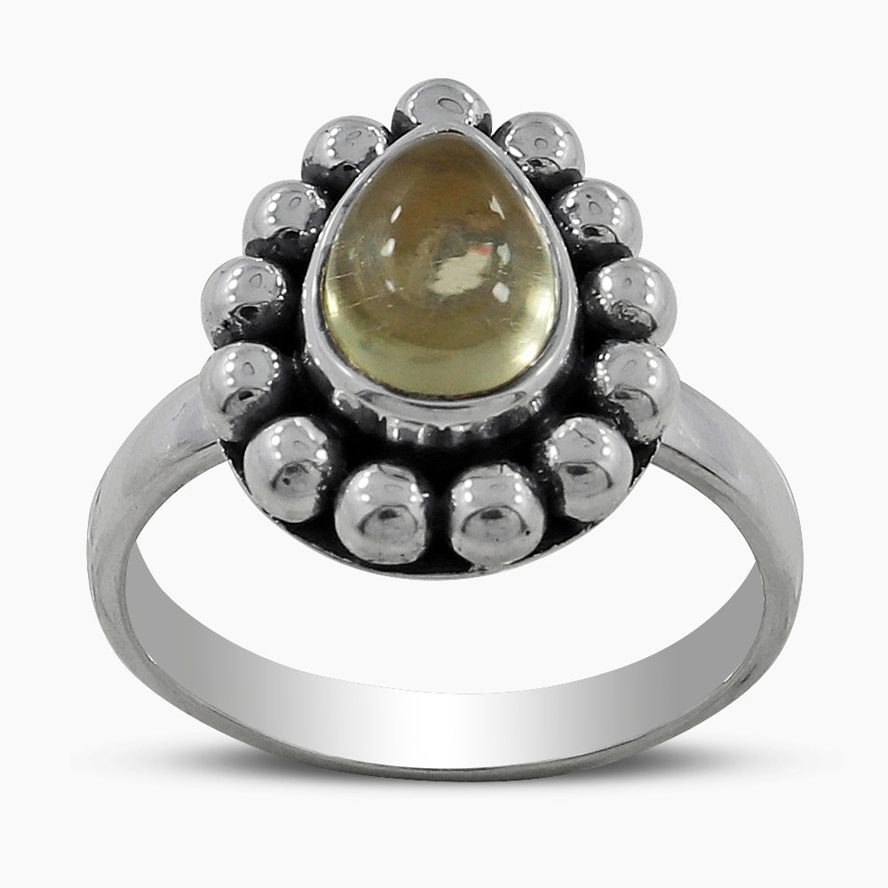 925 Silver Lemon Topaz Rings
