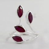 Natural Ruby Silver Ring