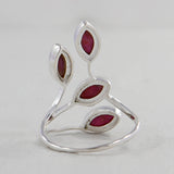 Natural Ruby Silver Ring