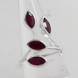 Natural Ruby Silver Ring