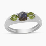 925 Sterling Silver Emerald Rings