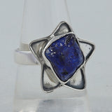 Blue Sapphire Silver Ring