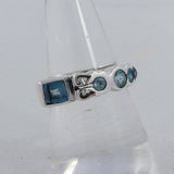 Blue Topaz Silver Ring