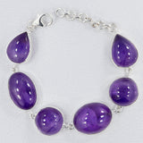 Purple Amethyst February Birthstone Bracelet Jewelry