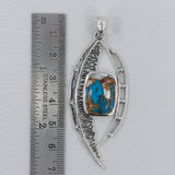 Rainbow Moonstone Silver Pendant