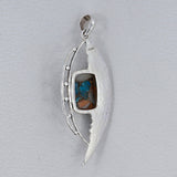 Rainbow Moonstone Silver Pendant