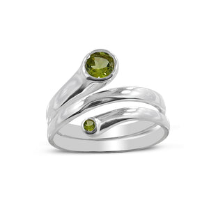 925 Sterling Silver Peridot Rings