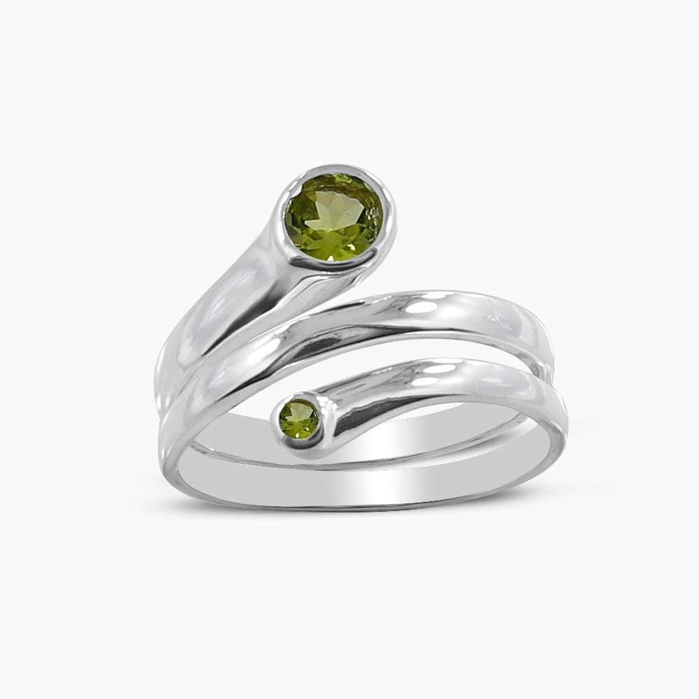 925 Sterling Silver Peridot Rings