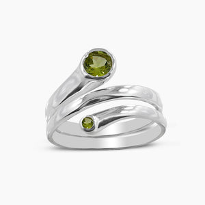 925 Sterling Silver Peridot Rings