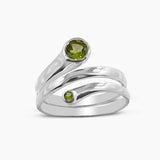 925 Sterling Silver Peridot Rings