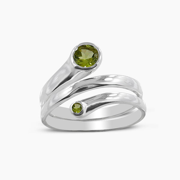 925 Sterling Silver Peridot Rings