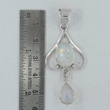 Blue Topaz Gemstone Silver Pendant