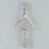 Blue Topaz Gemstone Silver Pendant