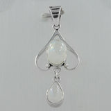 Blue Topaz Gemstone Silver Pendant