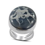 Moraccan Septarian Silver Ring