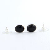 Black Onyx Silver Earrings