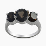 925 Sterling Silver Blue Topaz Rings