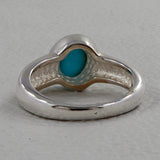 Natural Rainbow Moonstone Silver Ring