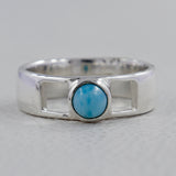 Rainbow Moonstone Silver Ring