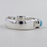 Rainbow Moonstone Silver Ring