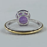 Purple Amethyst Silver Ring