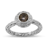 925 Starling Silver Smoky Quartz Ring