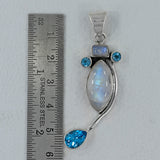 925 Sterling Silver Labradorite Pendant