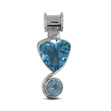 Blue Topaz Silver Pendant