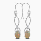 Rainbow Moonstone Silver Earring's
