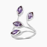 Natural Ruby Silver Rings