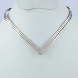 Tribal Inspired Warrior Cuff Necklace Three Layer's 925 Silver