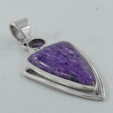 Azurite Quartz 925 Silver Pendant