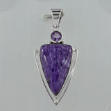 Azurite Quartz 925 Silver Pendant