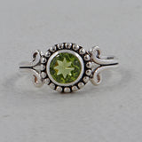 Peridot Silver Ring