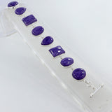Charoite Gemstone Silver Bracelets