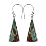 Chrysoprase Silver Earring